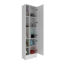 Ver imagem 6 de Paneleiro com Rodapé 2 Portas Almofada Americana e 5 Nichos 60cm TM4317 MDF Grazi Branco