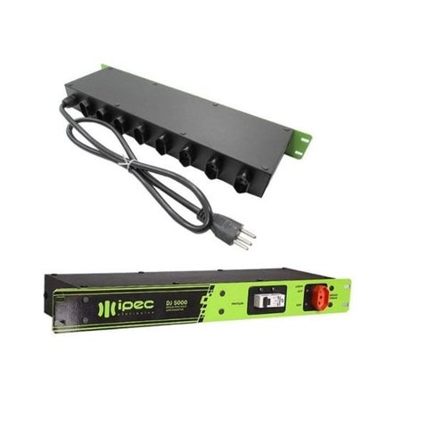 Filtro de Linha Ipec 08 Tomadas C/disjuntor Rack 19 Dj5000