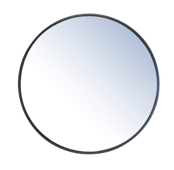 Espelho Convexo 50cm cinza com borda de borracha - 1