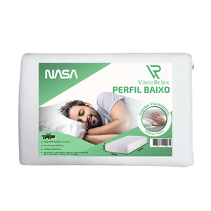 Travesseiro Nasa Viscorelax Perfil Baixo com Memoria