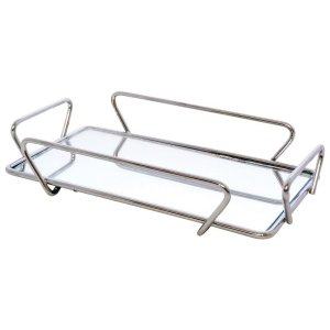 Bandeja Any cromada 10x20 cm desing top alta qualidade