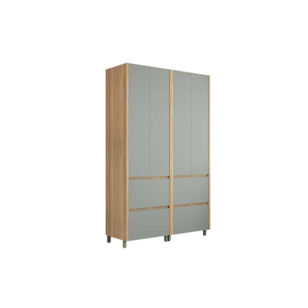 Armário Multiuso Lavanderia Rainha C- 4 Portas e 4 Gavetas 140cm