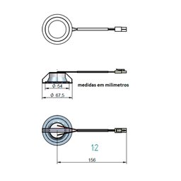 Lâmpada de Led Redonda para Coifa  Plug Branco - 4