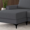 Ver imagem 7 de Sofá 3 Lugares com Chaise e Pé Metálico Amazon