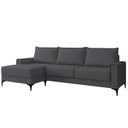 Ver imagem 3 de Sofá 3 Lugares com Chaise e Pé Metálico Amazon