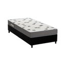 Ver imagem 1 de Conjunto Box Solteiro: Colchão Espuma Ortobom D33 Light Saúde + Base Crc Suede Black (78x188)