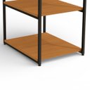 Ver imagem 7 de Mesa de Apoio Industrial com 3 Prateleiras Canela/preto Fosco