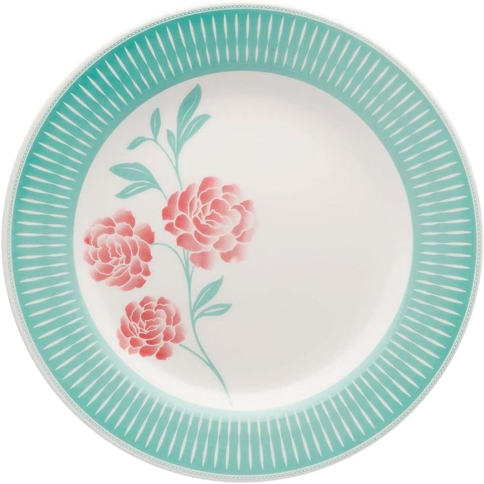 Jogo de Pratos Raso Porcelana Donna Bloom Oxford 24cm - 6 Pratos