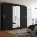 Ver imagem 1 de Guarda-roupa Casal Katherine 3 Portas 3 Gavetas com Espelho - Panorama Móveis