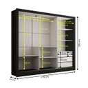 Ver imagem 4 de Guarda-roupa Casal Katherine 3 Portas 3 Gavetas com Espelho - Panorama Móveis