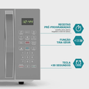 Ver imagem 4 de Micro-ondas 33l Philco Pmo38s Limpa Fácil 1400w