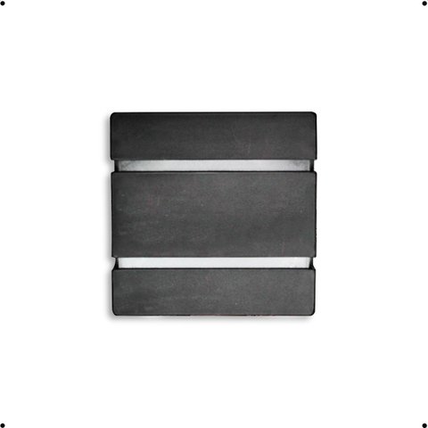 Arandela Slim 2 Frisos 2 Focos  Interna/Externa Preto Bivolt 110v/220v