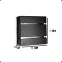 Ver imagem 2 de Arandela Slim 2 Frisos 2 Focos  Interna/Externa Preto Bivolt 110v/220v