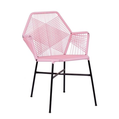 Cadeira Tropicalia Mexicana Rosa Bb