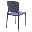 Ver imagem 3 de Jogo 4 Cadeiras Plástica com Encosto Tramontina Azul 182kg Safira Yale Summa