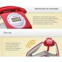 Ver imagem 2 de Telefone Retro com Fio Intelbras Tc8312 Vermelho - Vermelho