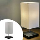 Ver imagem 2 de Abajur Luminaria de Mesa Quadrado e Interruptor Ref 49 Decoração Casa Sala Quarto Escritório Moveis
