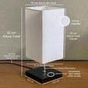 Ver imagem 3 de Abajur Luminaria de Mesa Quadrado e Interruptor Ref 49 Decoração Casa Sala Quarto Escritório Moveis