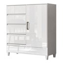 Ver imagem 1 de Cômoda Fit 1 Porta e 4 Gavetas Branco - Santos Andirá