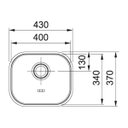 Ver imagem 2 de Cuba Inox Fosca 40Cm X 34Cm 09016 Franke