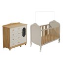 Ver imagem 3 de Quarto de Bebê Berço Minicama e Cômoda 1 Porta Janelada 4 Gavetas 100% MDF Maya Provençal Yescasa Be