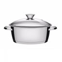 Ver imagem 1 de Caçarola Rasa Aço Inox com Fundo Triplo e Tampa de Vidro 4,2L Tramontina