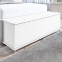 Ver imagem 2 de Baú Banco Luca com Rodizios Branco Branco