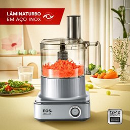 Processador de Alimentos Eos Premium 7 em 1 Multipro Master Digital Prata 1000w Eps03s 110v - 3