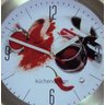 Relógio Parede 30cm Aluminio Peppers Pimenta Cozinha Kienzle - 5