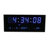 Relógio Parede Led Azul Digital Calendário Termometro 36cm - 1