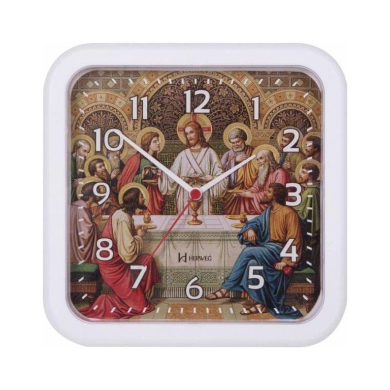 Relógio De Parede Decorativo Santa Ceia Herweg 669621