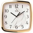 Ver imagem 1 de Relógio De Parede Quadrado Dourado Herweg 660026-029