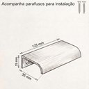 Ver imagem 2 de Kit 20 Puxadores Drop 12,5cm Alumínio Sobrepor para Móveis e Gavetas Titânio