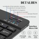 Ver imagem 2 de Kit Teclado e Mouse Bluetooth P/ Tablet Fire Hd10 2021 Rosa