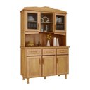 Ver imagem 1 de Armário Cristaleira Cozinha Brasil Mel 3 Gavetas 5 Portas Madeira Maciça Pinus - Cavazotto 1130ML