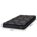 Ver imagem 5 de Cama Box Baú Solteiro Colchão com Molas Ensacadas City Pillow Top 88x188x64cm Preto Hellen