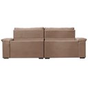 Ver imagem 6 de Sofá Retrátil e Reclinável 2,55m Molas Ensacadas Cama inBox Big Home com Bordado 3D Velusoft