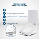 Ver imagem 5 de Assento Sanitário Soft Close Square Biscuit para Vaso Incepa