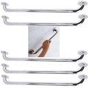 Ver imagem 2 de Alça Barra Apoio Inox 70cm Kit 5 Uni Acessibilidade Idoso Criança Gestante Deficiente Corrimao