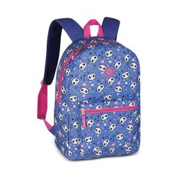 MOCHILA PANDAS BOLSA FEMININA CASUAL COLORIDA BARATA:Roxo - 1