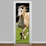 Adesivo Para Porta Cavalo Correndo- 93X210Cm - 1