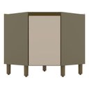 Ver imagem 1 de Balcão Canto Oblíquo Connect 01 Porta Duna Cristal - Henn