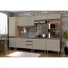 Cozinha Completa Modulada Vick 6 Peças 14Portas e 2 Gavetas Havana Taupe - 1