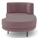 Ver imagem 6 de Chaise Longue Divã 164cm Braço Direito Logus D06 Veludo Rosê - Mpozenato