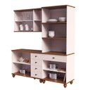 Ver imagem 2 de Cozinha Compacta 3 Peças Joy Off White/Nogueira