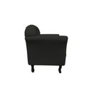 Ver imagem 6 de Kit 2 Poltronas Decorativa Dália Suede Preto Pés Madeira Mz Decor