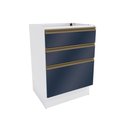 Ver imagem 1 de Balcão 3 Gavetas Kappesberg Celeste 100% Mdf Branco-azul Profundo 60cm