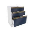 Ver imagem 5 de Balcão 3 Gavetas Kappesberg Celeste 100% Mdf Branco-azul Profundo 60cm