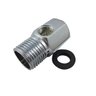 Niple Metálico Filtro Purificador Torneira Rosca Interna e Externa 1/2" x Rosca Interna 1/4" - 1
