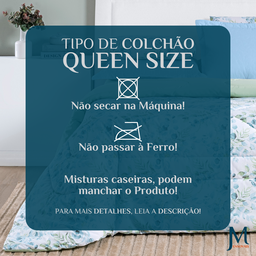 Cobertor de Casal Queen Size Grosso Selin 100%algodao Antialergico:verde - 6